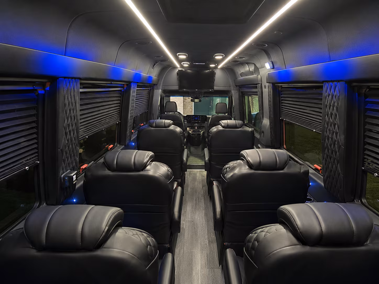 shreveport 18 passenger sprinter van interior