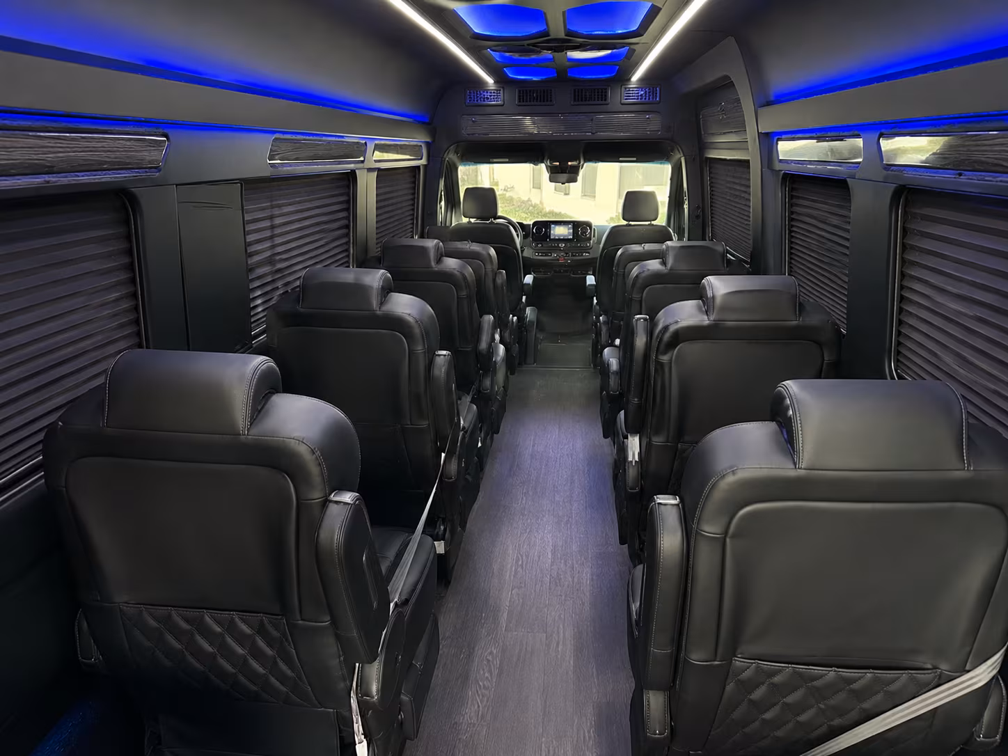 shreveport 8 passenger sprinter van inside